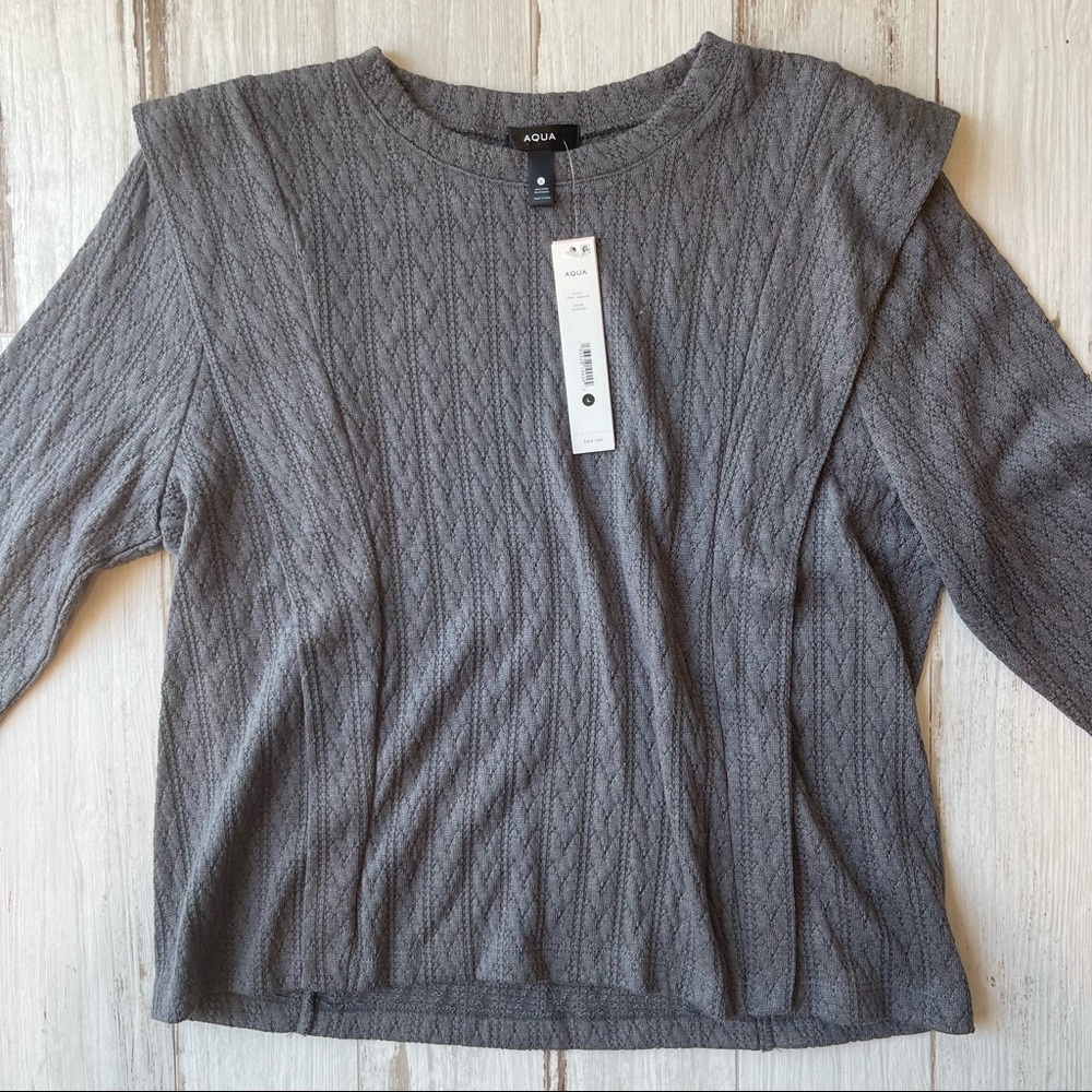 Aqua Long Sleeve sweater - Picture 2 of 3